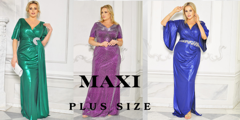 Sukienki plus size XXL - maxi 