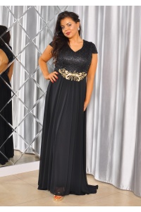 Elegancka sukienka maxi ze zdobioną górą i zwiewną spódnicą Model:TR-4936