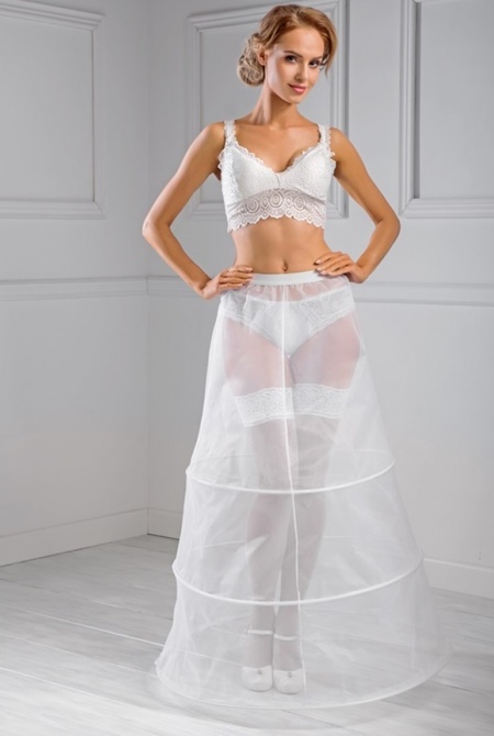 Rozkloszowana halka do sukni KOLOR BIAŁY Model: H12