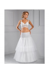 ECRU/ŚMIETANKA rozkloszowana halka do sukni Model: H13 Ivory