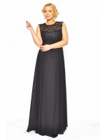 Elegancka sukienka z perełkami w kolorze czarnym Model:IP-6463