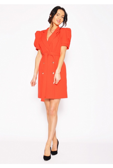 Elegancka sukienka mini czerwona.MODEL: M-6522