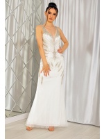 Sukienka rybka bardzo bogato zdobiona.Model:PW-7274