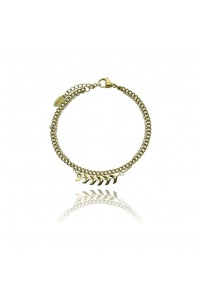 Bransoletka ze stali szlachetnej pozłacana B99912