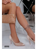 EFEKTOWNE SZPILKI W KOLORZE SZAMPAŃSKIM.MODEL:288-22XCHAMP