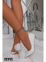 SZPILKI W KOLORZE BIAŁYM POKRYTE BIAŁYMI CYRKONIAMI. MODEL: MOL-295-32B WHITE