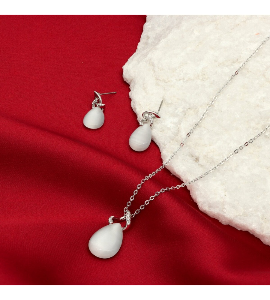 Komplet DROPS z kwarcem S98146