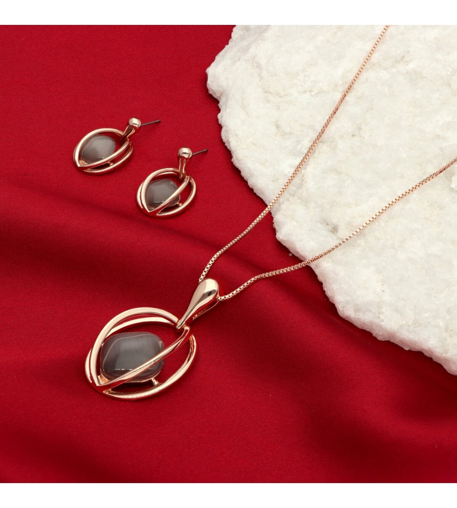 Komplet TEMPTING z kwarcem S98147