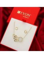 Komplet BUBBLES z kwarcem S98140