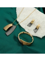 Bransoletka z metalu szczotkowanego B98489