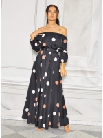 SUKIENKA MAXI HISZPANKA Z GUMKA W TALII.MODEL:TR-9646