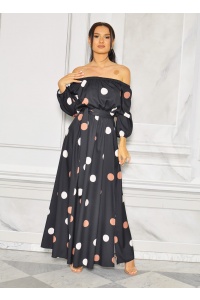 SUKIENKA MAXI HISZPANKA Z GUMKA W TALII.MODEL:TR-9646