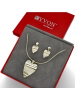 Komplet Złote Serce S98004