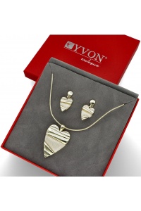 Komplet Złote Serce S98004