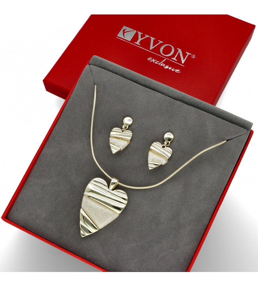 Komplet Złote Serce S98004