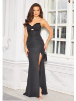 SUKIENKA MAXI BEZ RAMIACZEK Z MARSZCZENIEM POD BIUSTEM.MODEL PW-9808