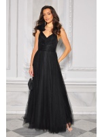 SUKIENKA MAXI TIULOWA JEDNO RAMIĄCZKO CIENKIE NA DRUGIM ZDOBIENIE Z TIULU. MODEL IP-9815